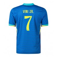 Dres Brazília Vinicius Junior #7 Preč Copa America 2024 Krátky Rukáv